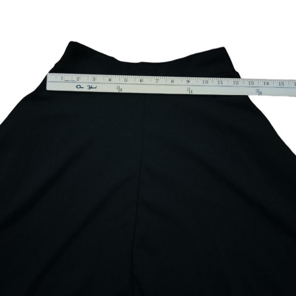 Ssoulm Women Black Skirt High Waist Flare A-Line Midi Skirt with Plus Size XL - Picture 6 of 7